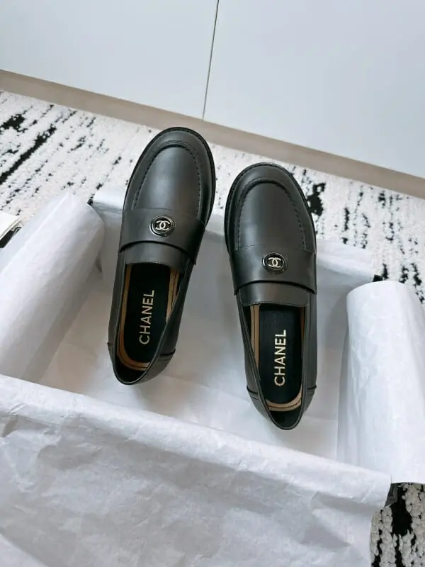 chanel cuir chaussures pour femme s_125b05b4